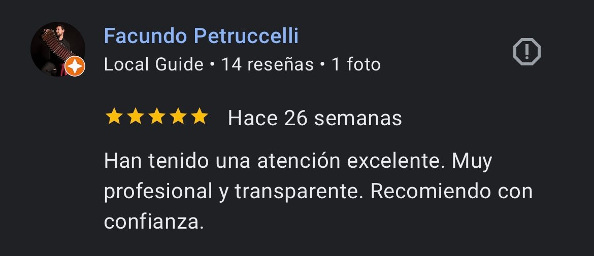 Reseña de Google de Facundo Petruccelli